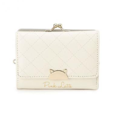 ハーフ猫がま口コンパクト財布