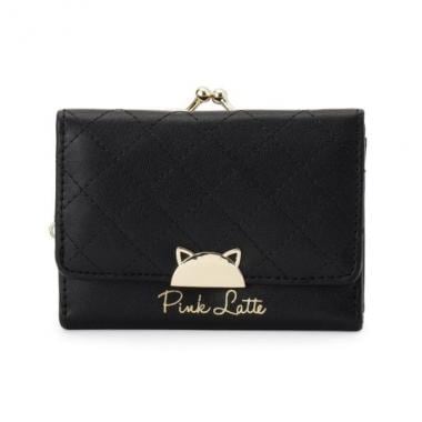 ハーフ猫がま口コンパクト財布