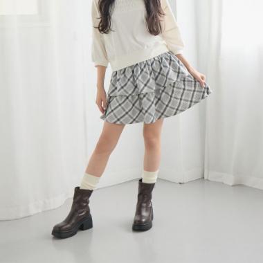 【別注】アソート柄ポンチティアードスカート