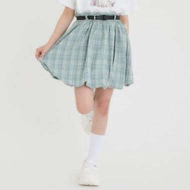 ベルトつきバルーンスカート