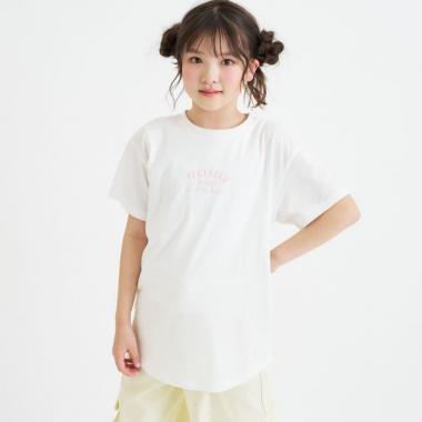 【デイリープライス】グラデくまちゃん半袖チュニックTシャツ