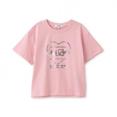 【別注】ハートロゴ箔プリントTシャツ