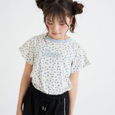 【デイリープライス】アソート柄半袖テレコトップス