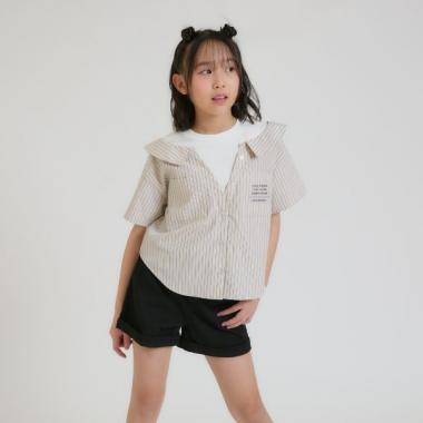 シャツドッキング半袖プルオーバー