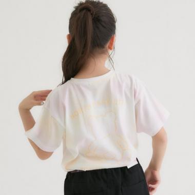 【接触冷感】タイダイ柄くまちゃんTシャツ