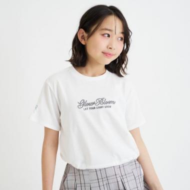 裾ドロストりぼんタック半袖Tシャツ