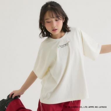 【ポムポムプリン】バックプリントビッグTシャツ