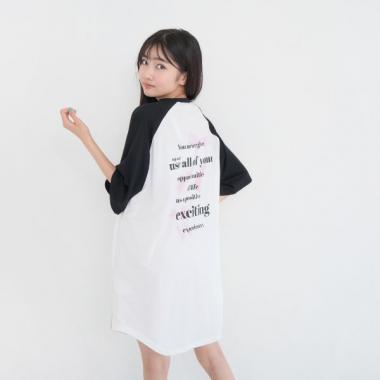 【別注】ラグランチュニック半袖T