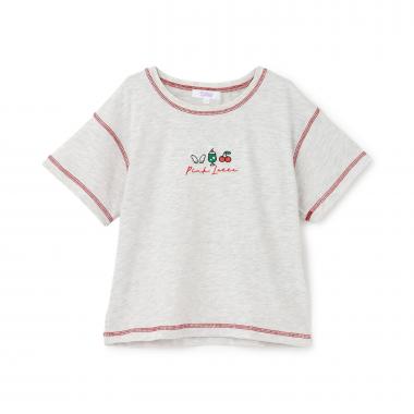 【別注】モチーフミニ刺しゅう半袖T