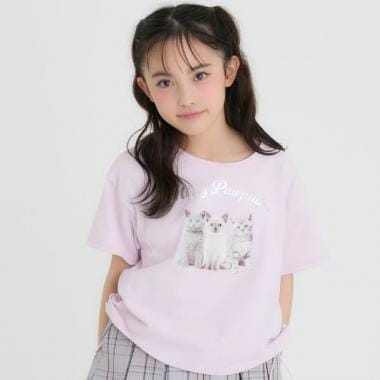 【接触冷感】ねこフォトドロスト半袖Tシャツ