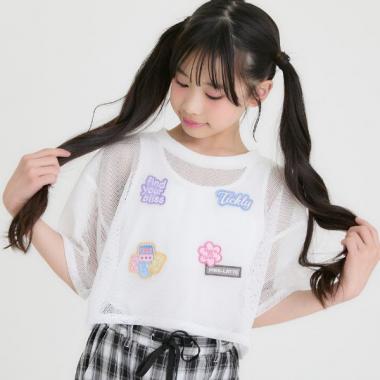 【接触冷感(インナーのみ）】ワッペンメッシュ半袖T＋タンクセット