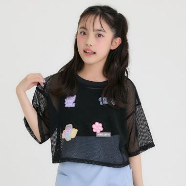 【接触冷感(インナーのみ）】ワッペンメッシュ半袖T＋タンクセット