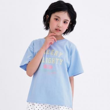 【デイリープライス】【綿100%】カレッジプリント半袖Tシャツ