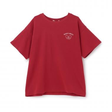 【綿100%】リボンくまちゃん半袖Tシャツ