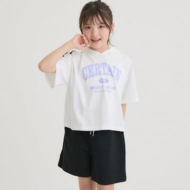 【接触冷感】半袖パーカー＋ハーフパンツセット