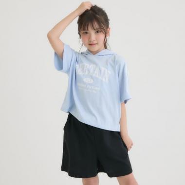 【接触冷感】半袖パーカー＋ハーフパンツセット