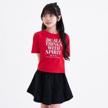 【3way/接触冷感】ロゴ半袖T＋プリーツスカートセットアップ