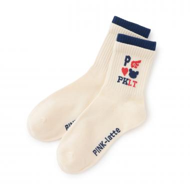 履き口ダブルクルーソックス