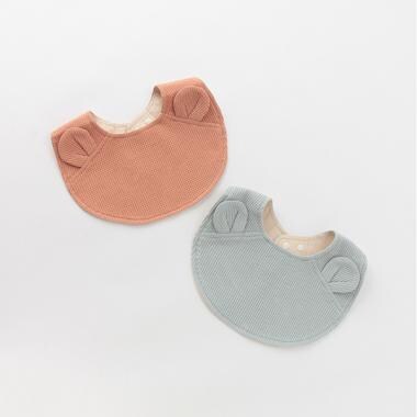 【スタイ】【La Stella】 くま耳つきスタイ2枚セット