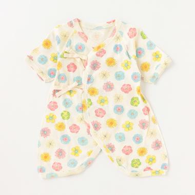 【肌着】【オーシャン＆グラウンド】コンビ肌着Pressed Flower