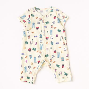 【カーバーオール/ロンパース】【オーシャン＆グラウンド】半袖ロンパスLocal Store