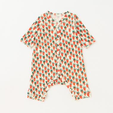 【カーバーオール/ロンパース】【オーシャン＆グラウンド】長袖ロンパス Ichigo Batake