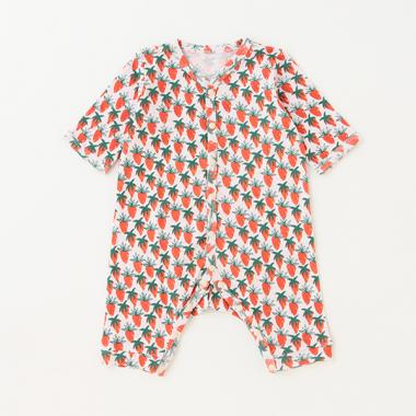 【カーバーオール/ロンパース】【オーシャン＆グラウンド】長袖ロンパス Ichigo Batake