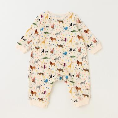 【カーバーオール/ロンパース】【オーシャン＆グラウンド】BOYS新生児ロンパス