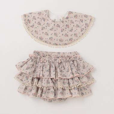 【スタイ】【オーシャン＆グラウンド】ヴィンテージフラワーGIRLSベビーSET