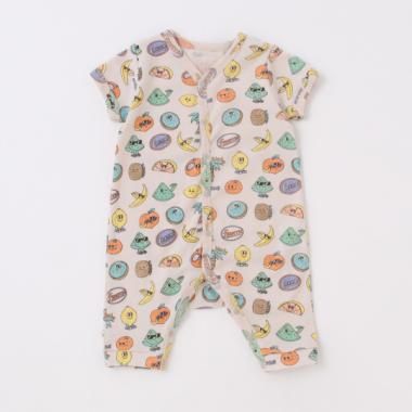 【カーバーオール/ロンパース】【オーシャン＆グラウンド】半袖ロンパースFunny Fruits