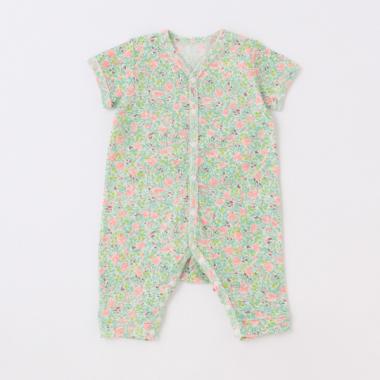 【カーバーオール/ロンパース】【オーシャン＆グラウンド】半袖ロンパースRose millefeille
