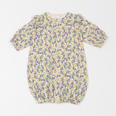 【カーバーオール/ロンパース】【オーシャン＆グラウンド】ソウガラフリルショルダー2WAYドレス