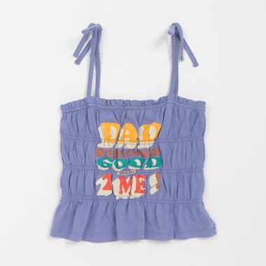 【タンクトップ/キャミソール】【オーシャン＆グラウンド】Jr.シャーリングリメイクキャミソール