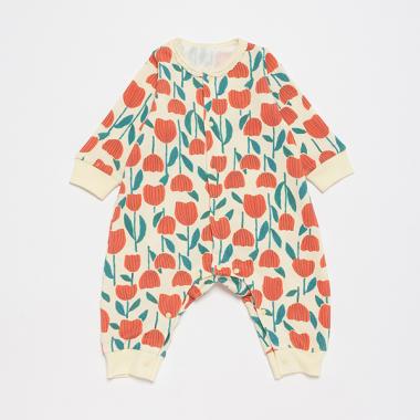 【オーシャン＆グラウンド】GIRLSソウガラ新生児ロンパス