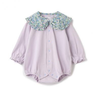 【カーバーオール/ロンパース】【オーシャン＆グラウンド】フリルカラーバルーンボディシャツ