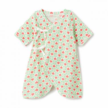 【肌着】【オーシャン＆グラウンド】コンビ肌着 Heart&Flower