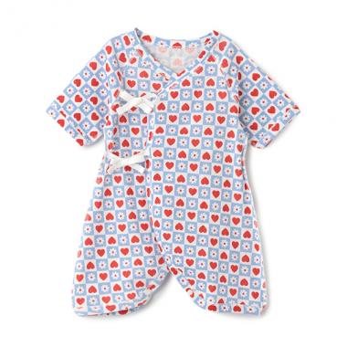 【肌着】【オーシャン＆グラウンド】コンビ肌着 Heart&Flower