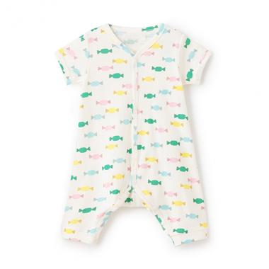 【カーバーオール/ロンパース】【オーシャン＆グラウンド】半袖ロンパス Candy Candy