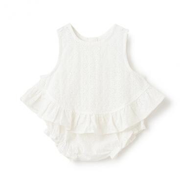 【LaStella】フリルヘムチュニックスーツ