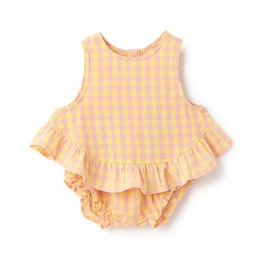 【LaStella】フリルヘムチュニックスーツ