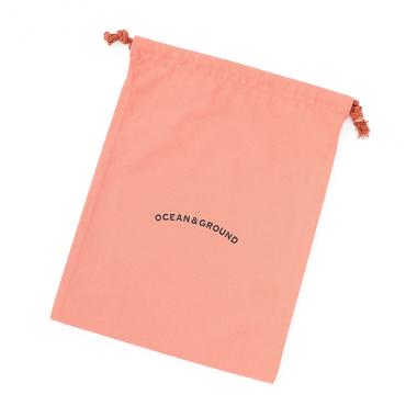 【オーシャン＆グラウンド】コットン巾着大　O&G