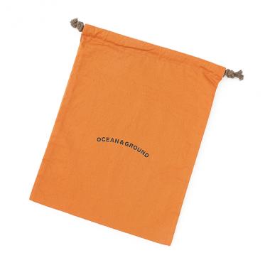 【オーシャン＆グラウンド】コットン巾着大　O&G
