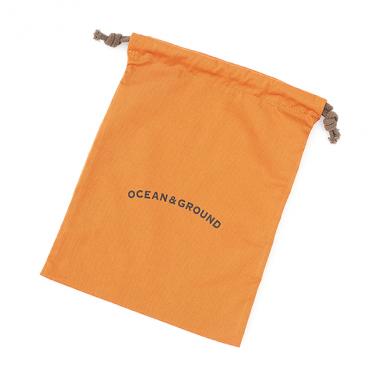 【オーシャン＆グラウンド】コットン巾着中　O&G