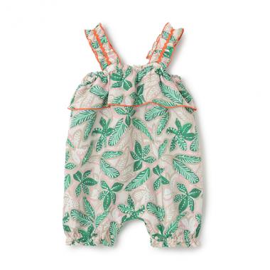 【オーシャン＆グラウンド】ソウガラフリルストラップベビーサロペット