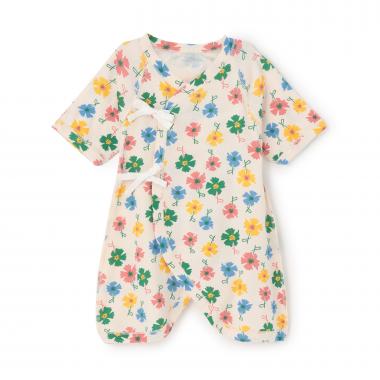 【オーシャン＆グラウンド】コンビ肌着 Painting Flower