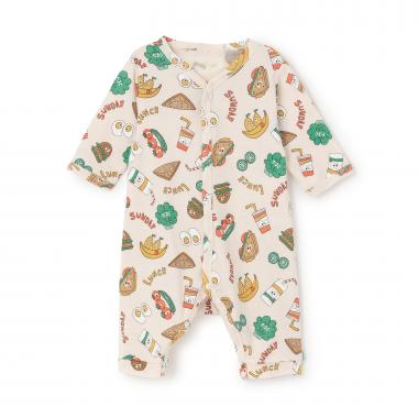 【オーシャン＆グラウンド】長袖ロンパス Food