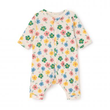 【オーシャン＆グラウンド】長袖ロンパス Painting Flower