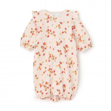 【LaStella】フリルショルダーソウガラ2WAYドレス