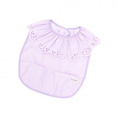 【LaStella】フリルカラー食事用エプロン