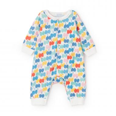 【LaStella】ソウガラレースツキ新生児ロンパス